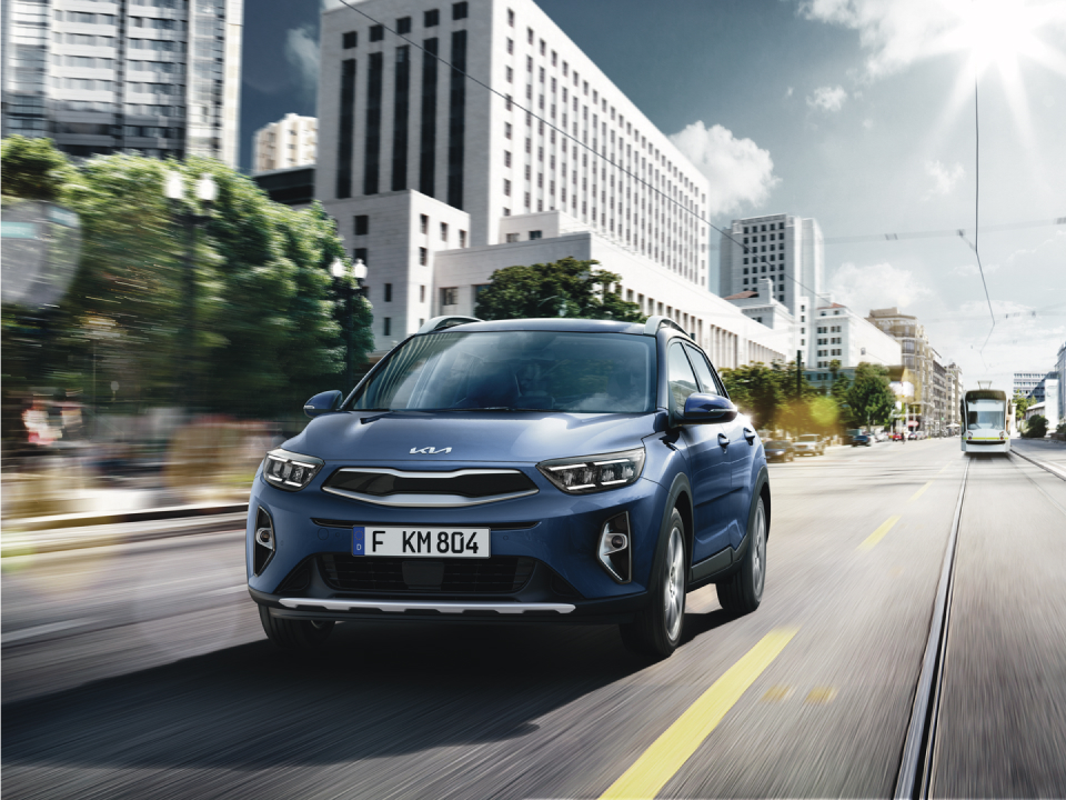 The Kia Stonic muscular design