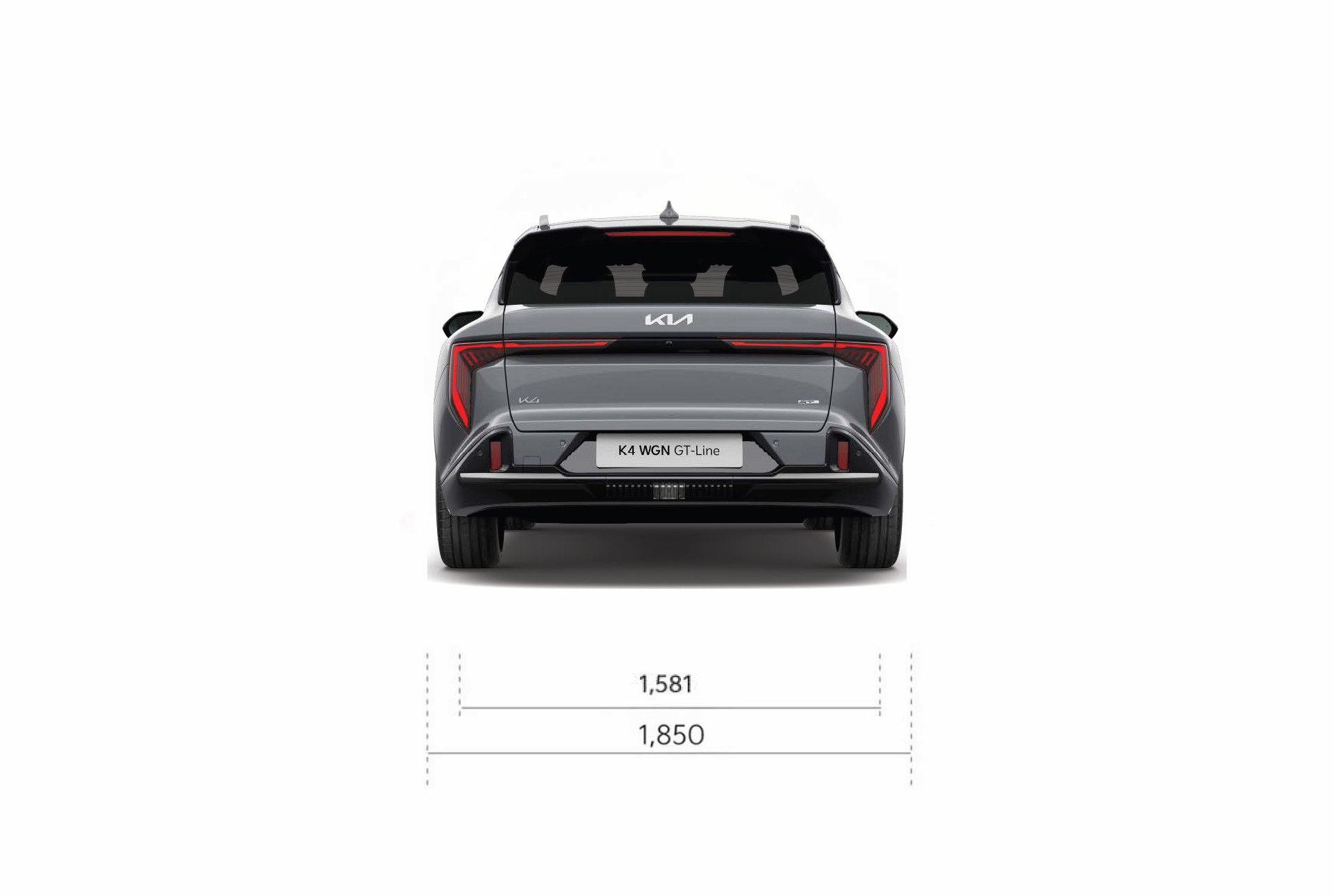 Kia EV4 Dimensions rear view