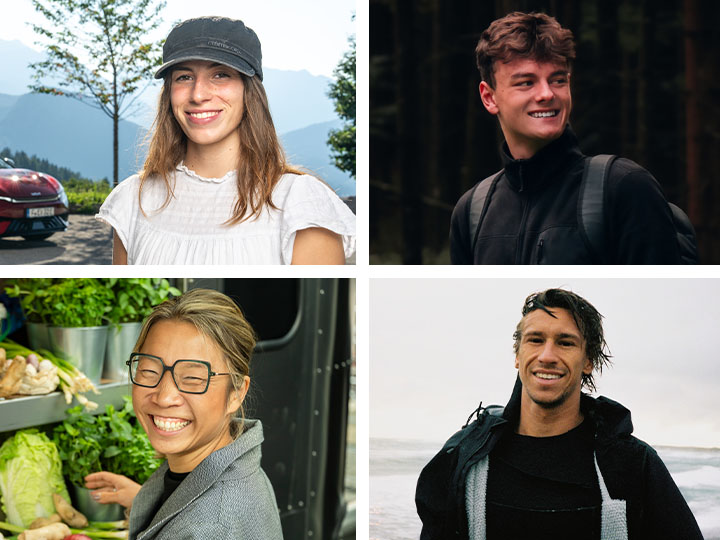 Die vier Kia Markenbotschafter.