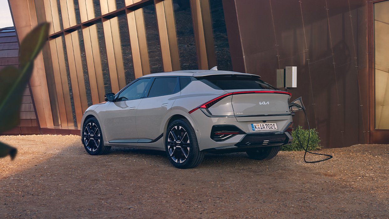 Kia EV6 lädt an heimischer Wallbox