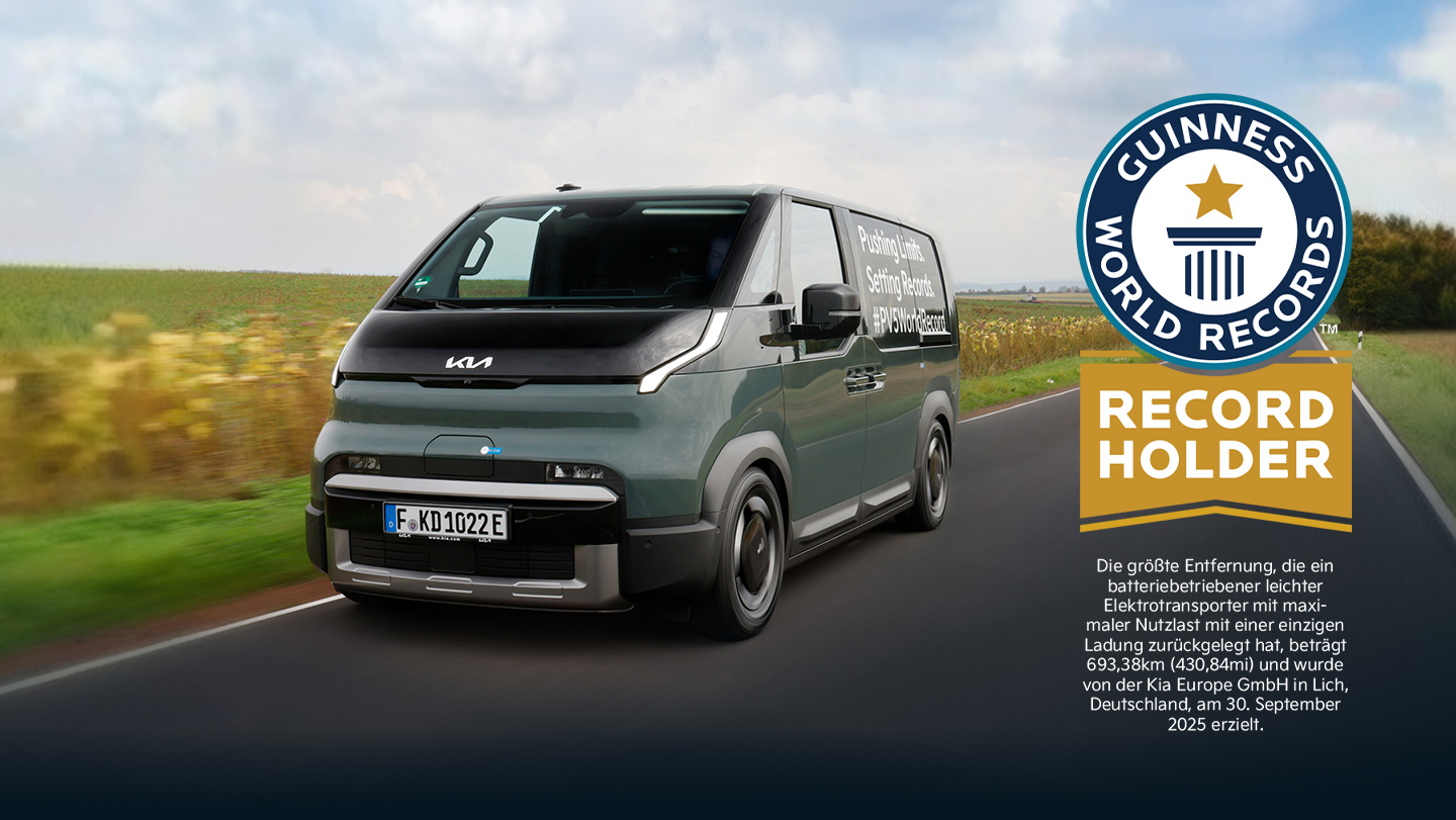 für eine Fahrt über 693,38 Kilometer mit nur einer Batterieladung – bei maximaler Zuladung.