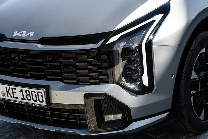 Kia Sportage, Detailansicht, Scheinwerfer