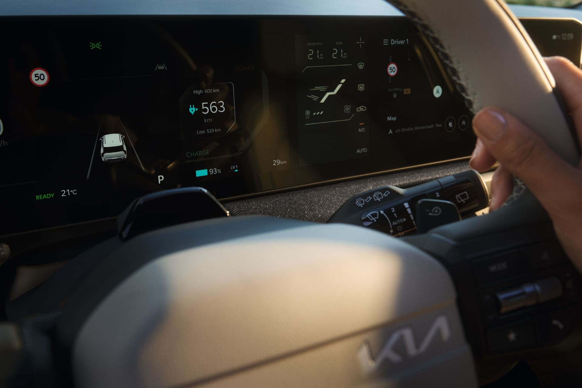 Volante del Kia EV3