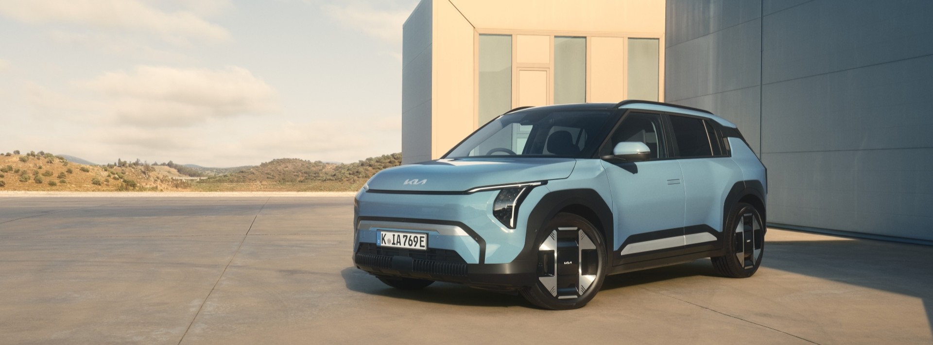 Kia EV3 Azul de bajo consumo