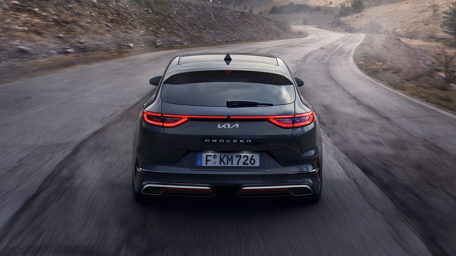 Kia Proceed vista trasera en cisculación