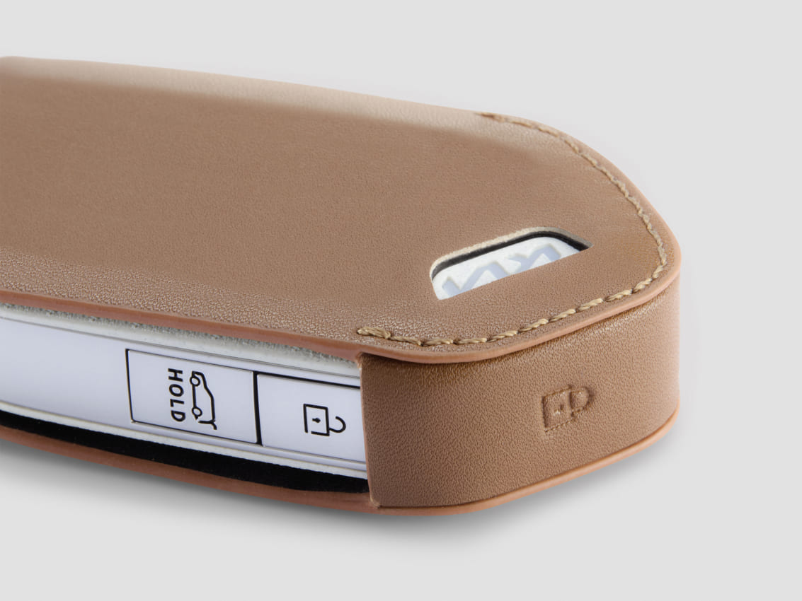 Funda marrón para llave Kia