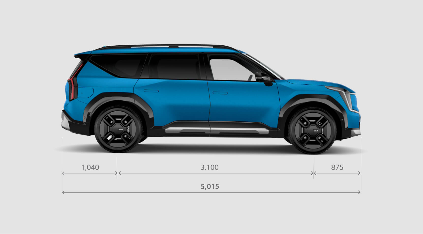 Vue de profil de EV9