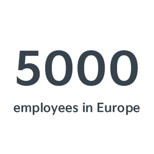 5000 empleados en Europa