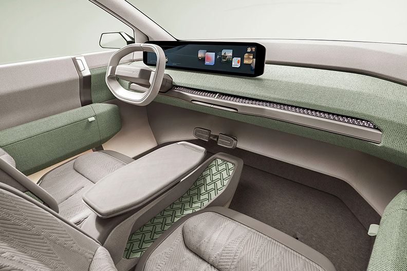 Kia EV3 Concept, Detailansicht, innen, Beifahrerseite