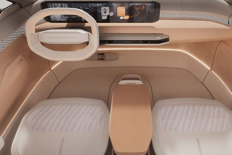 Kia EV4 Concept, Detailansicht, innen, Sitze und Cockpit
