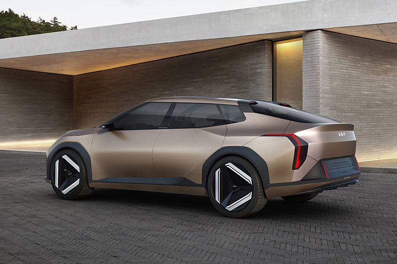 Kia EV4 Concept, Seitenansicht, hinten links
