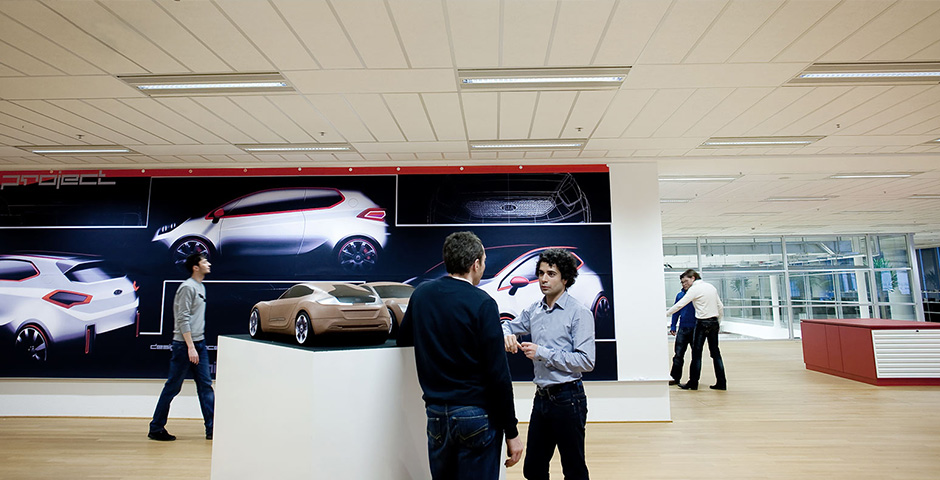 Photographie du centre du design de Kia Europe à Francfort