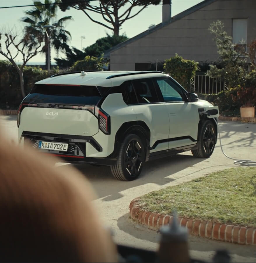Kia EV3 charges at home