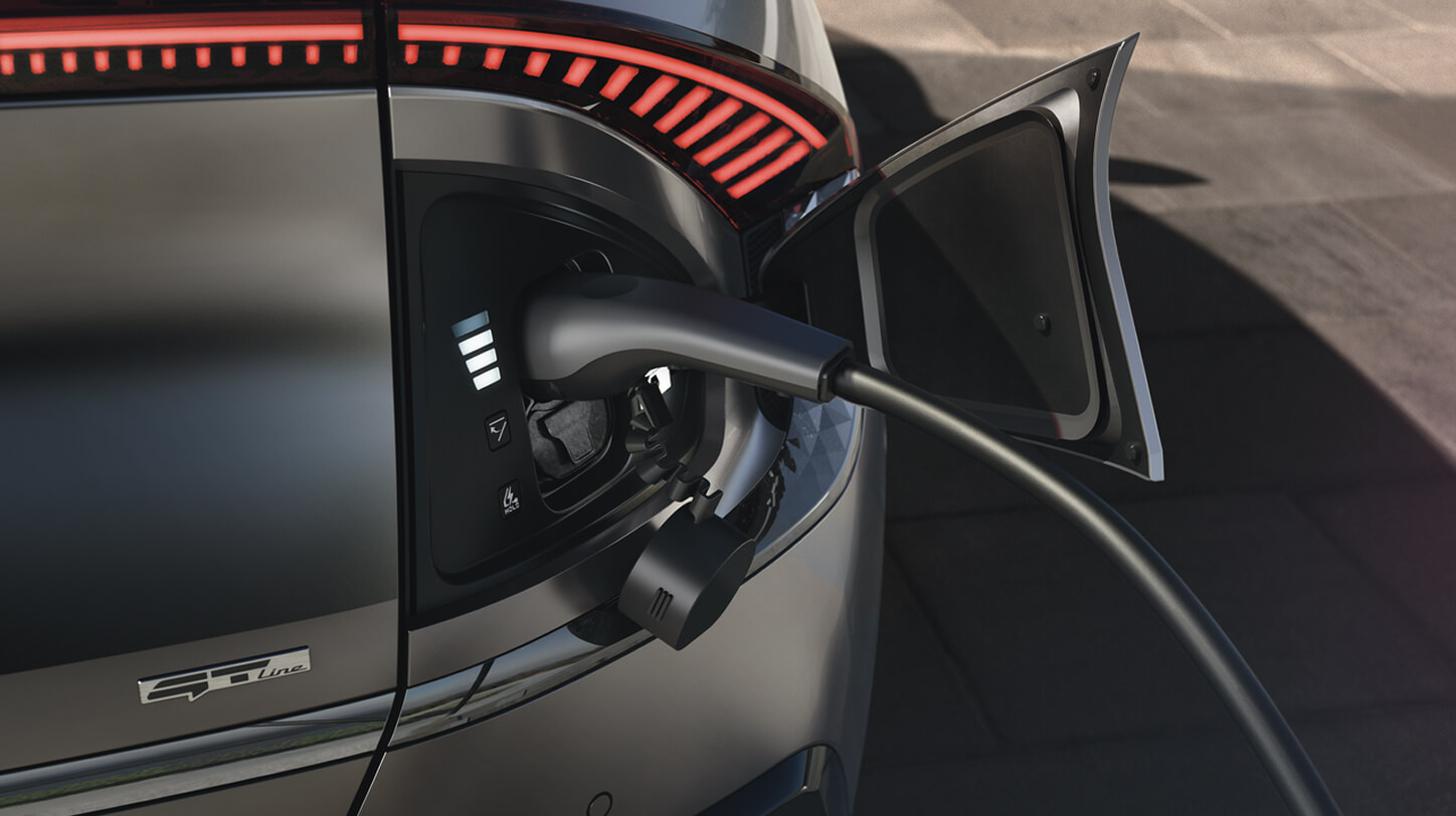 Kia EV6 charging port