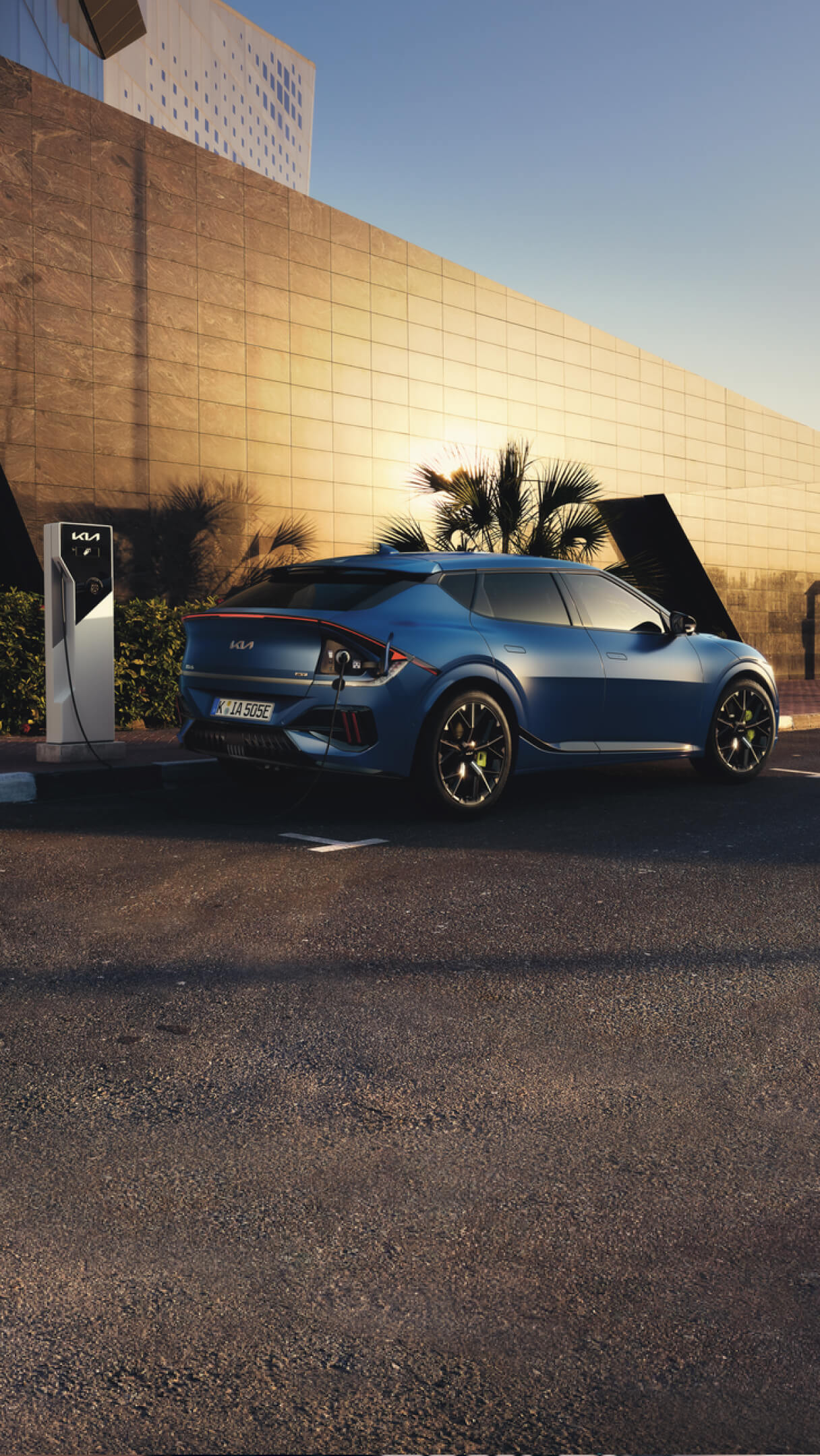 Kia EV6 GT charges