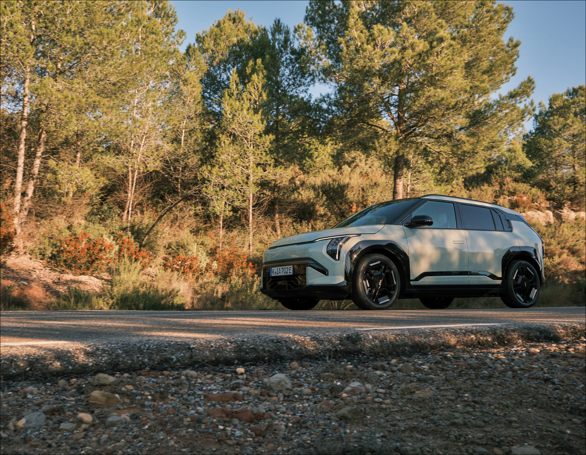 Kia EV3 auf Straße