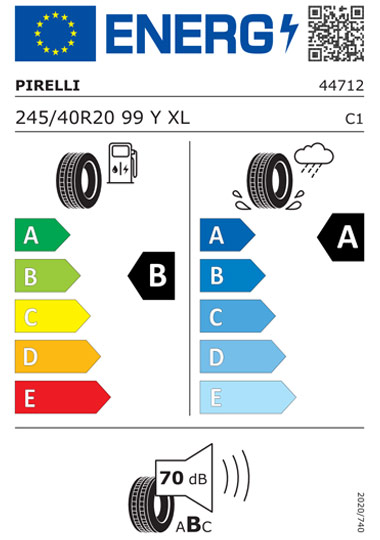 Kia Tyre Label - Pirelli