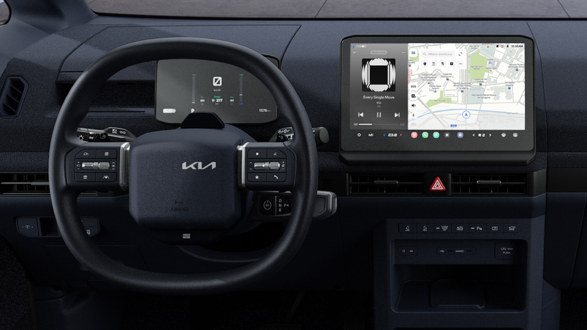 Il veicolo Kia PV5 Passenger con sistema operativo Android Automotive (AAOS)