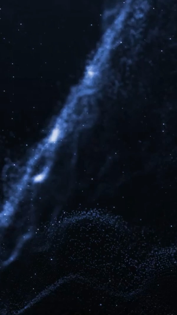 Abstract dark blue wave pattern on black background