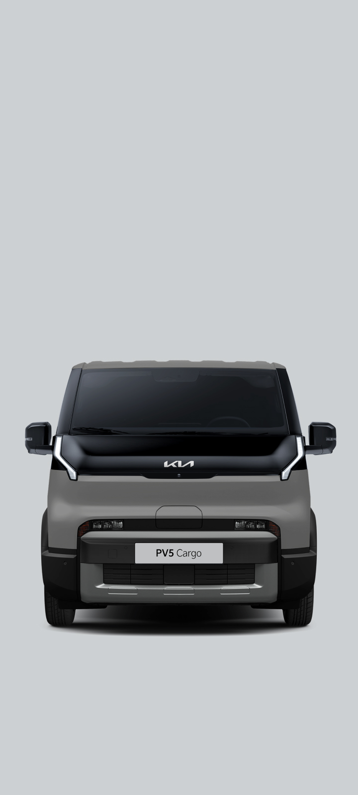 Full front view of the Kia PV5 Cargo