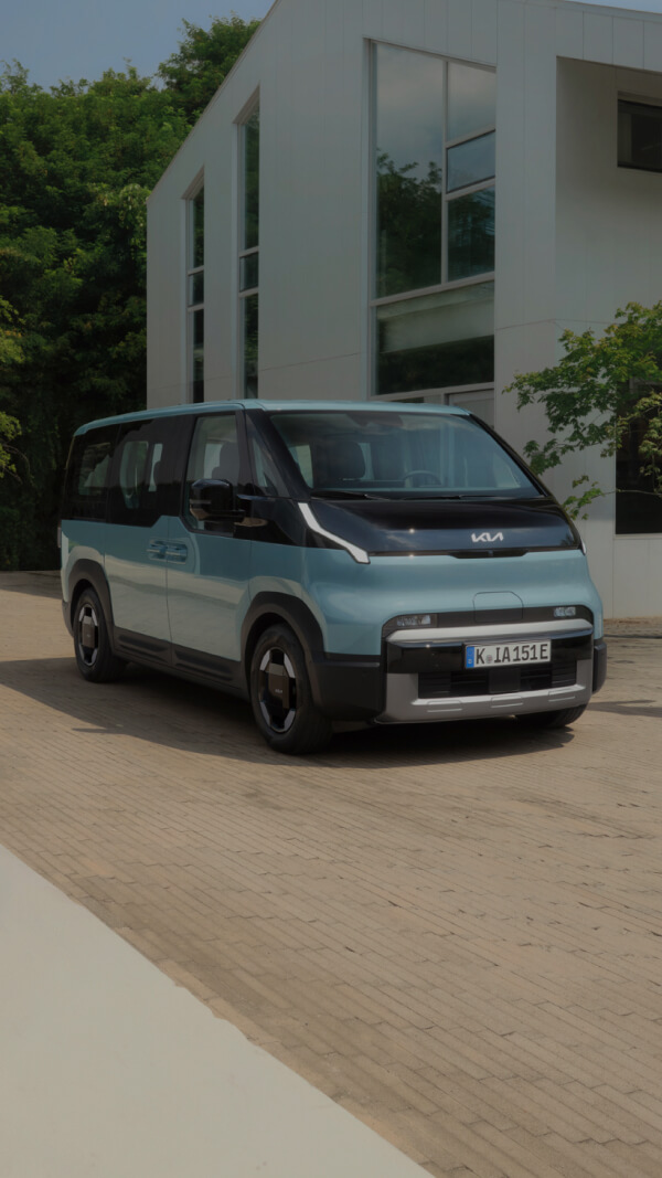 Top view of the Kia PV5 Passenger parked outdoors