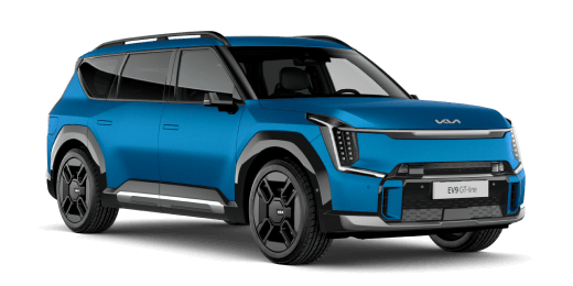 Blue Kia EV9.