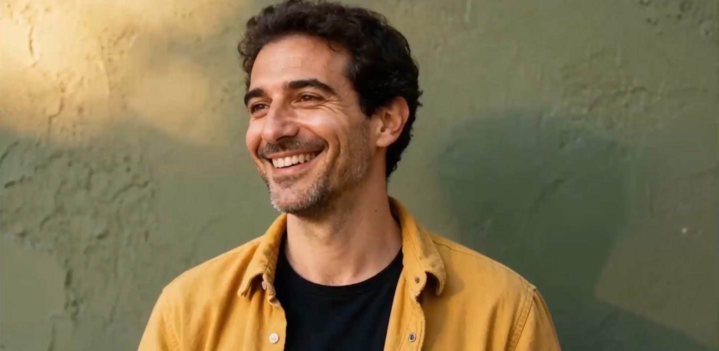 Kia owners smiling while looking at their trusted vehicle.