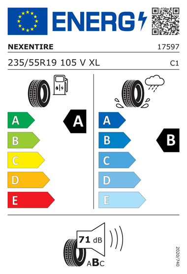 Kia Tyre Label  - nexen-235-55R19