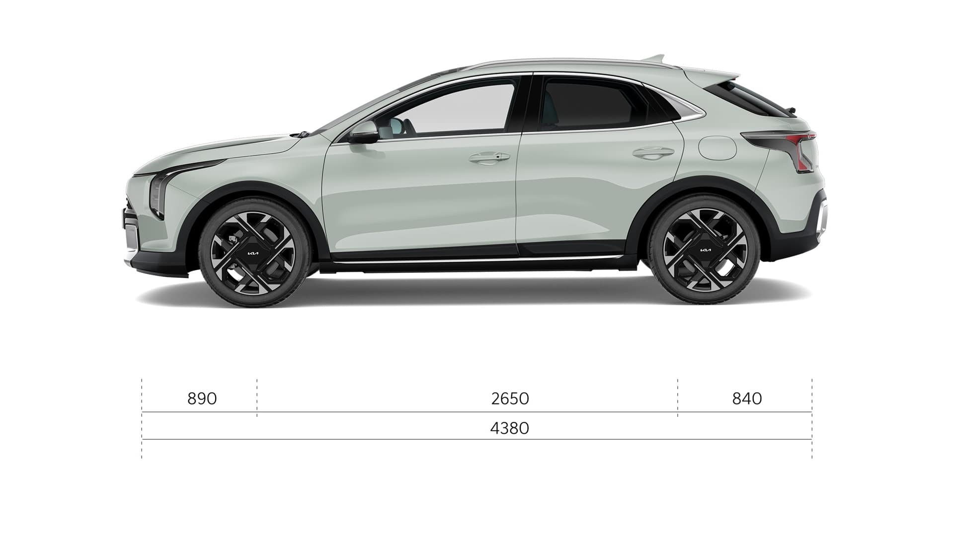 Kia Niro Dimensions side view