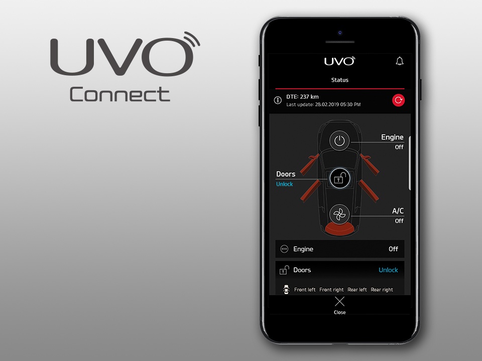 kia ceed  UVO connected services