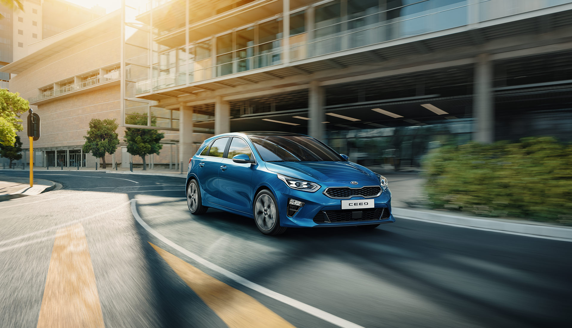 kia ceed driving in city