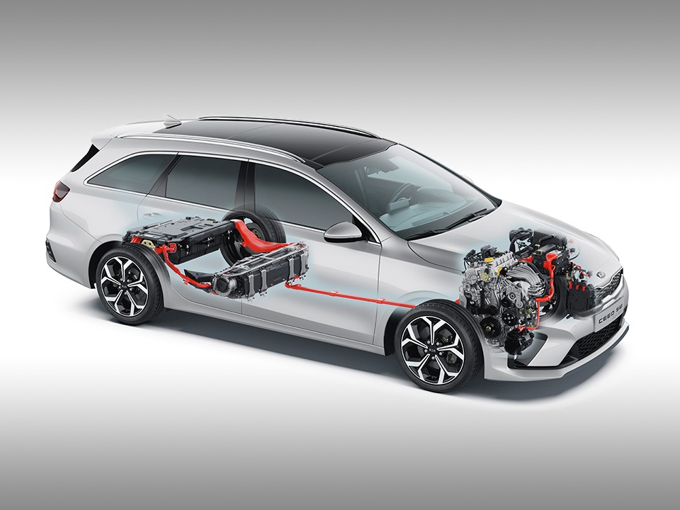 kia ceed sportswagon plug-in hybrid technologies cutaway