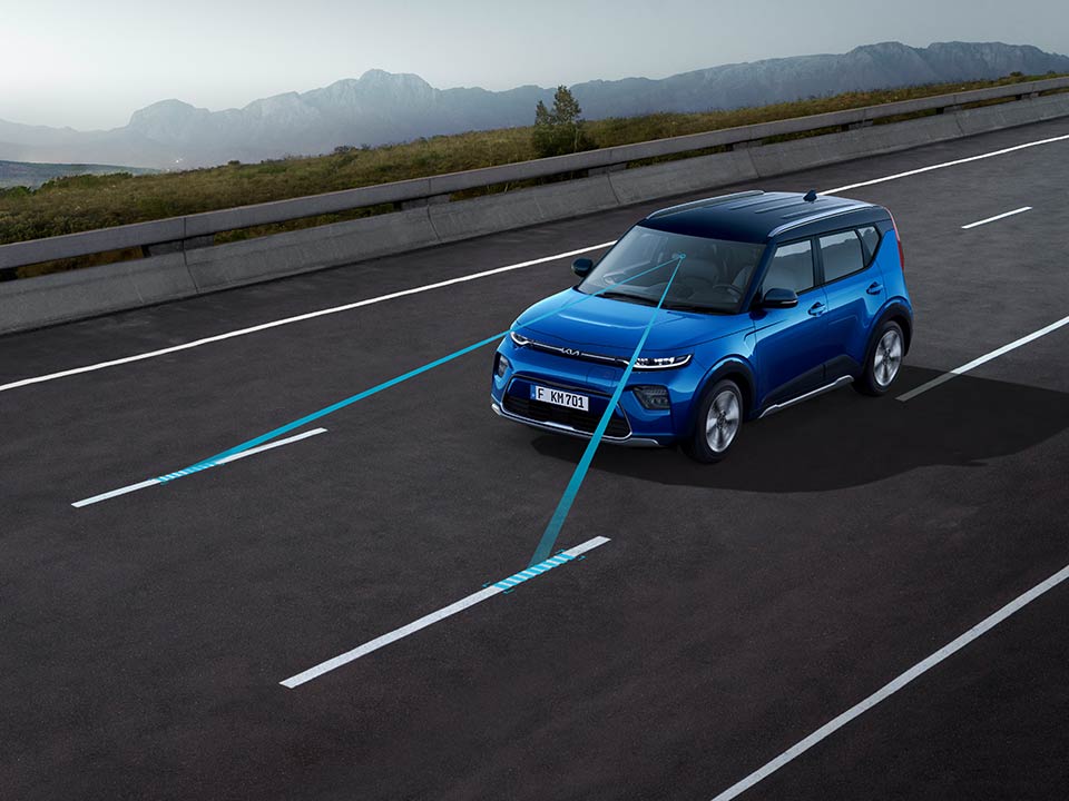 Kia e-Soul - Actieve rijbaanassistentie