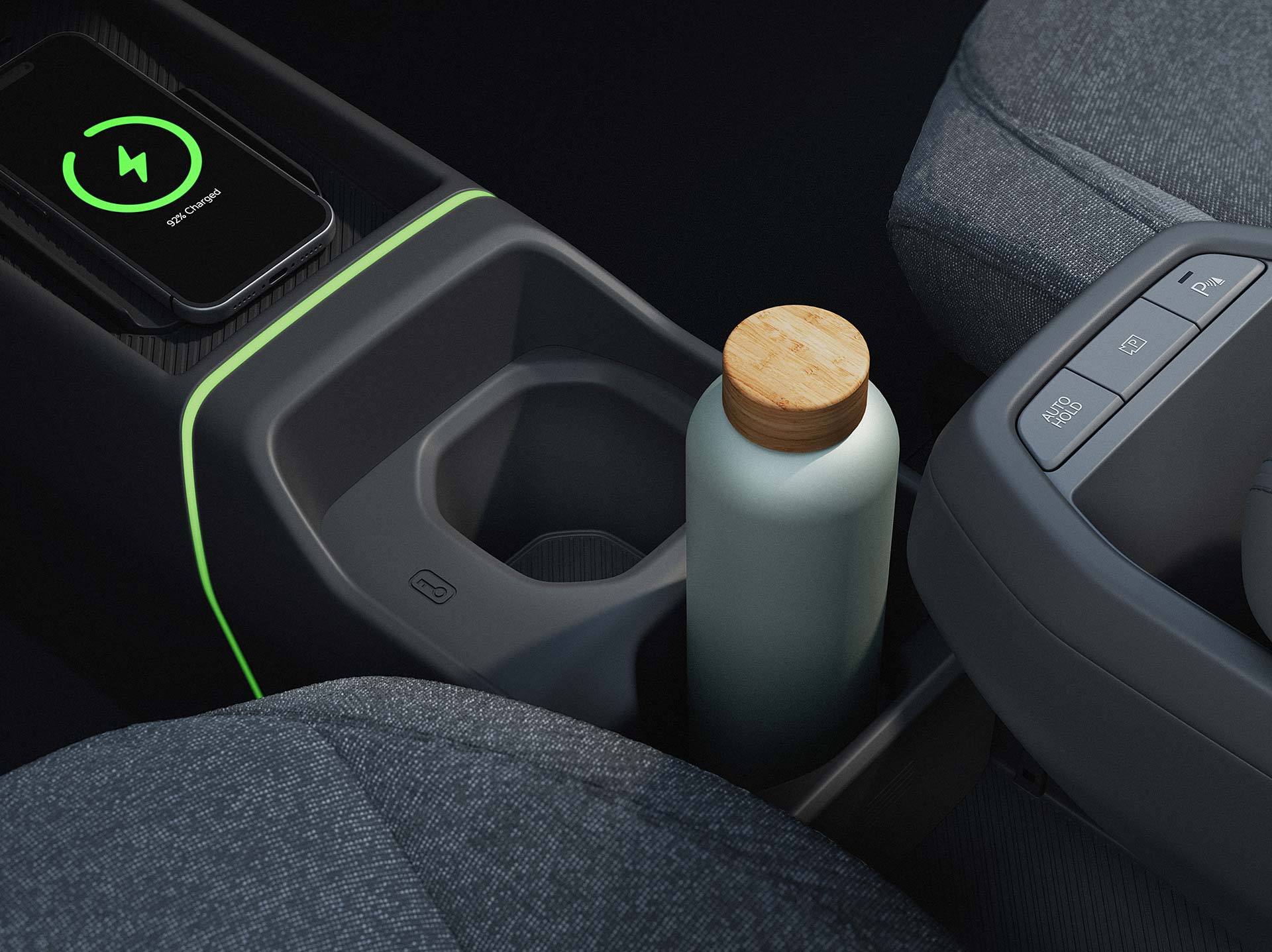 Moderná kombinácia materiálov v interiéri.