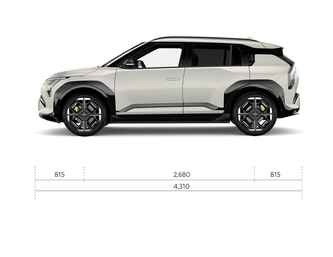 Kia EV3 Dimensions side view