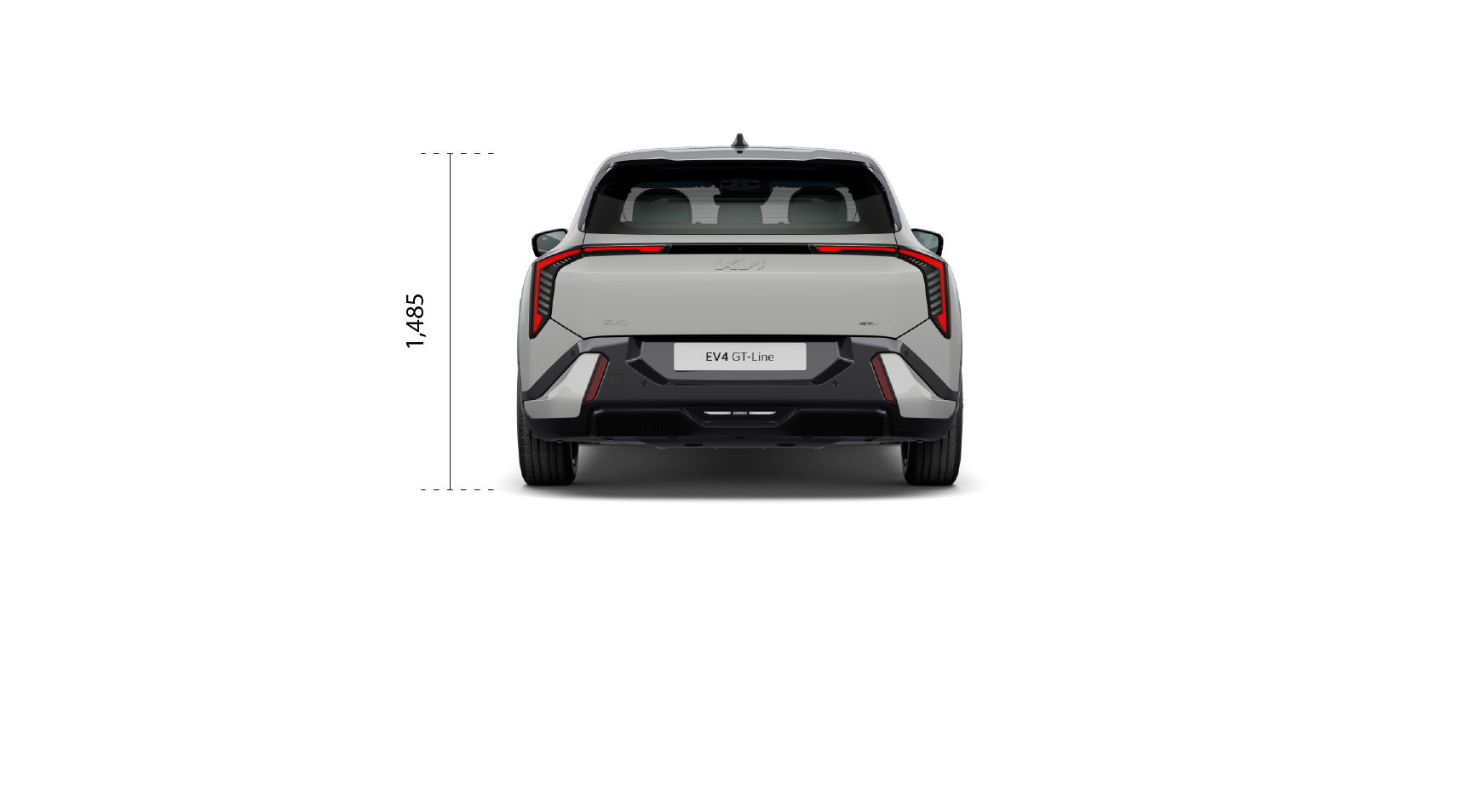 Kia EV4 Dimensions rear view