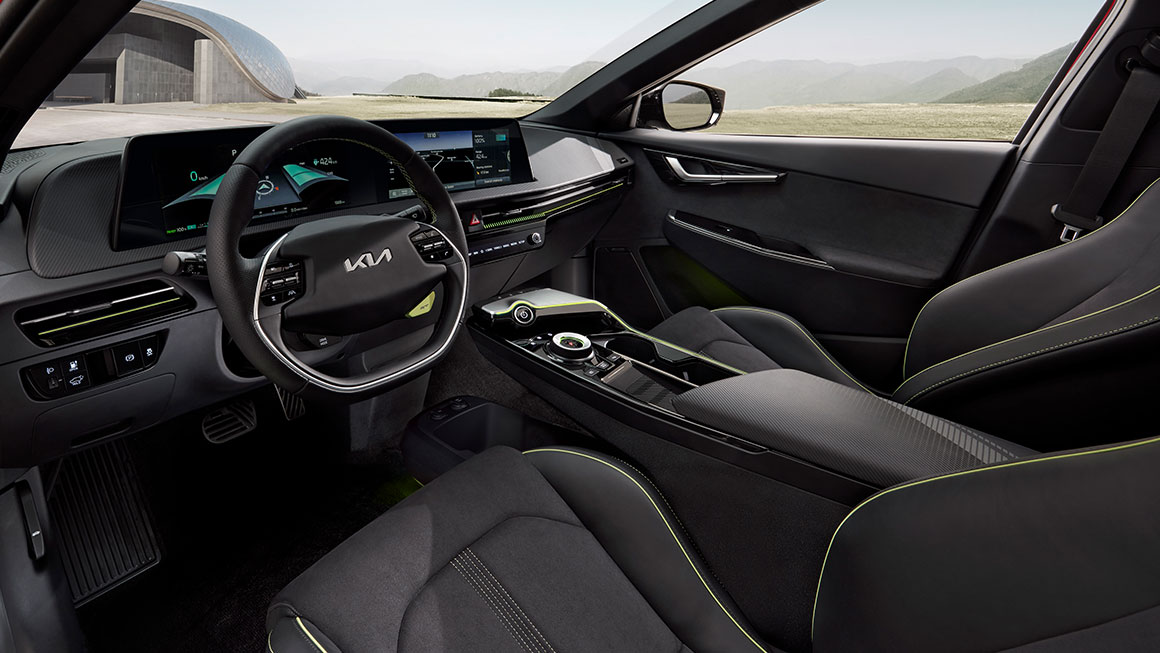 Kia EV6 GT cabina interior