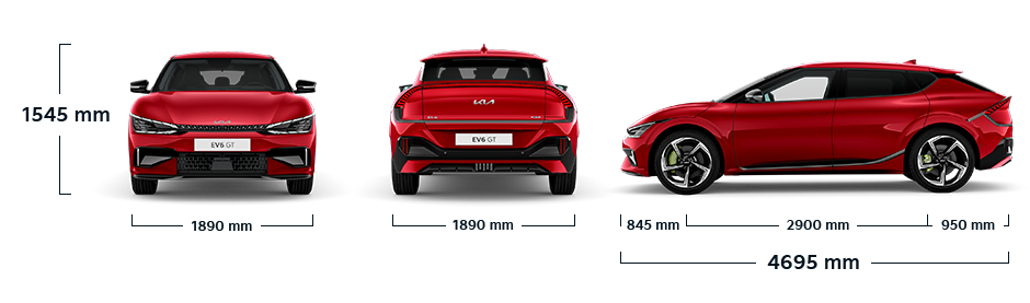 Dimensions de la Kia EV6 GT