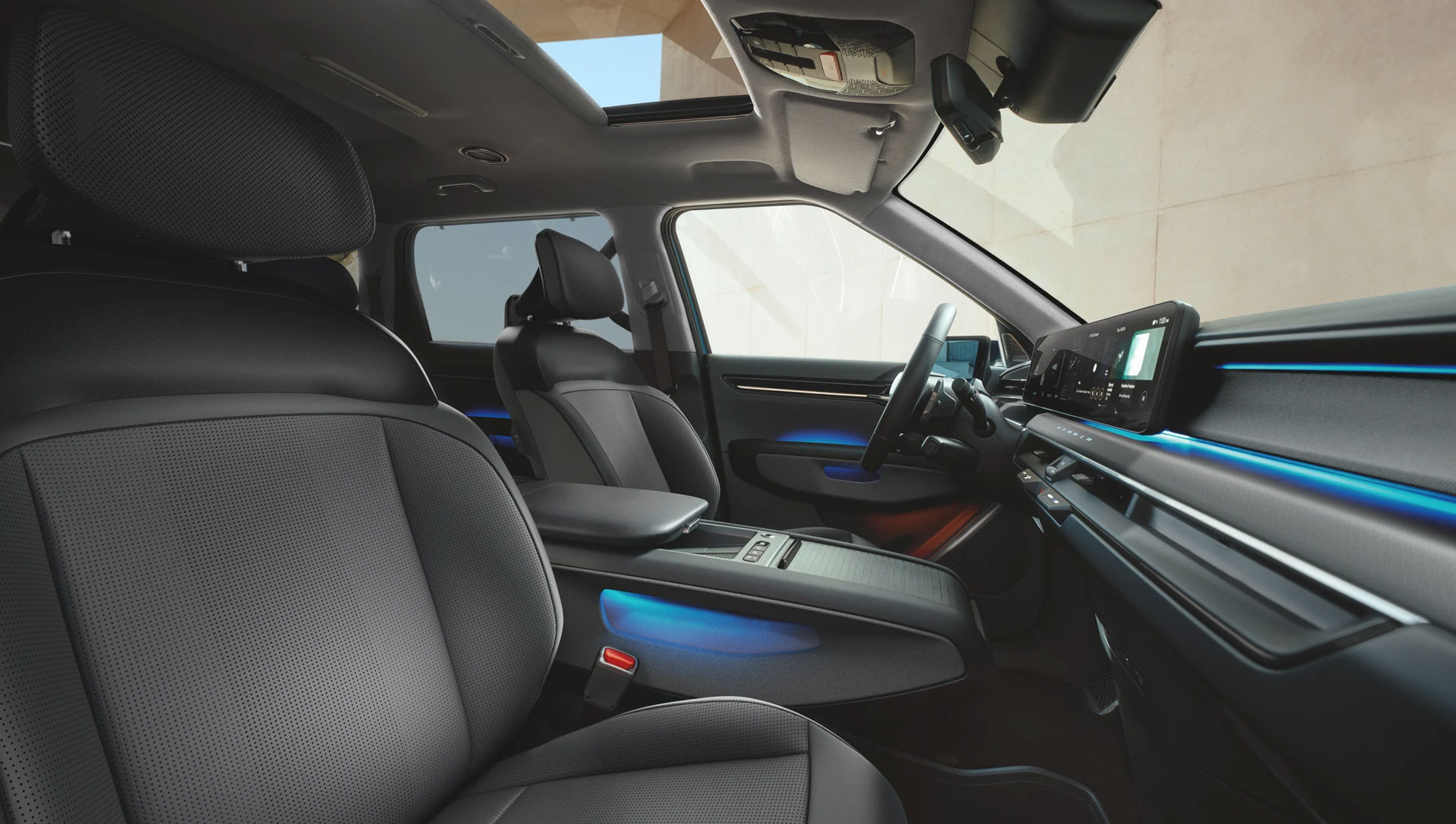 Entdecken Sie das Interieur des EV9 Air.