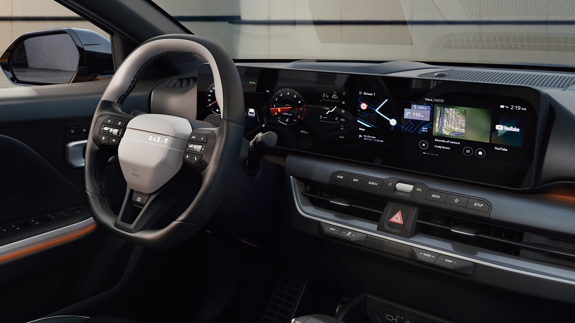 Sportowe detale kabiny