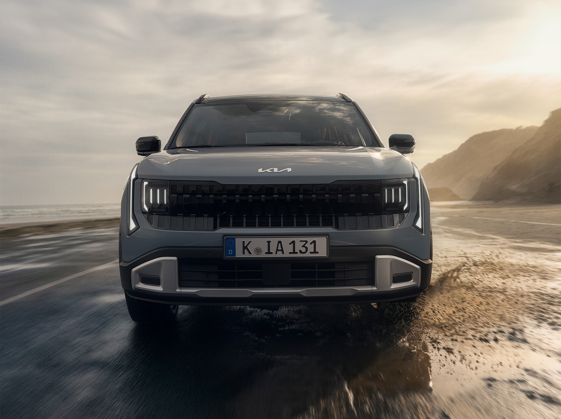 Rugged SUV presence.