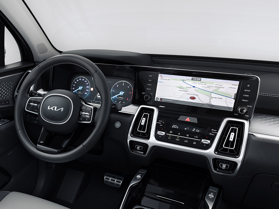 Double écrans de la Kia Sorento