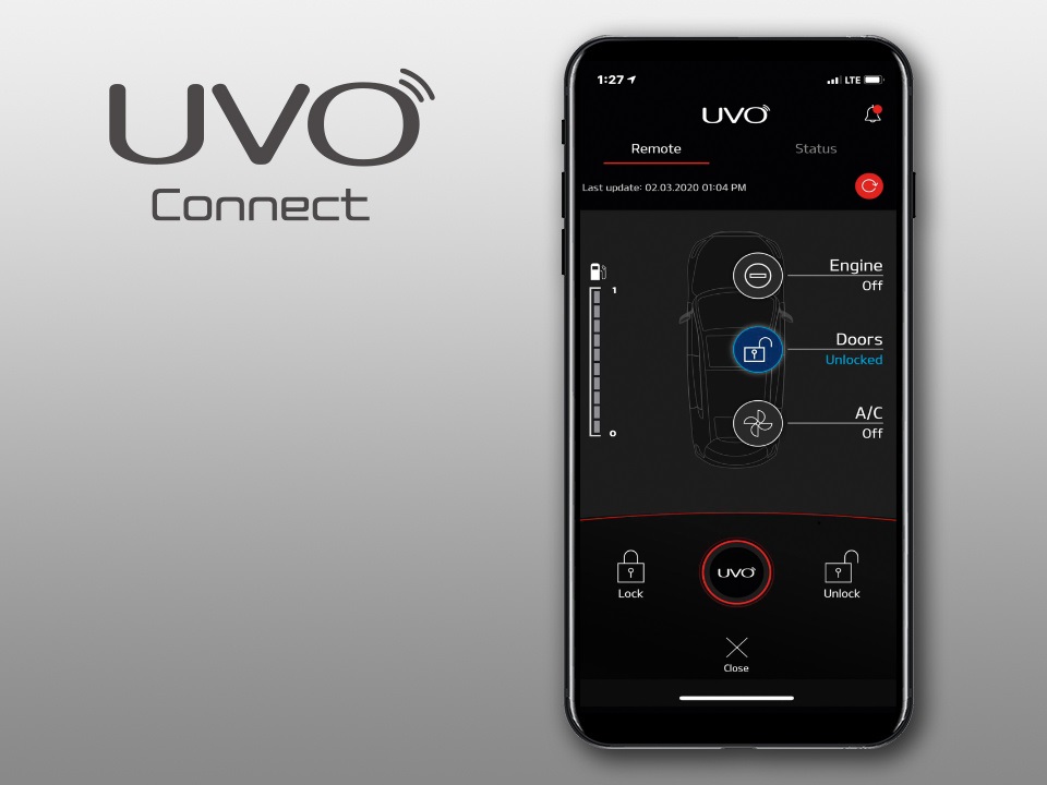 Kia Sportage UVO connect services