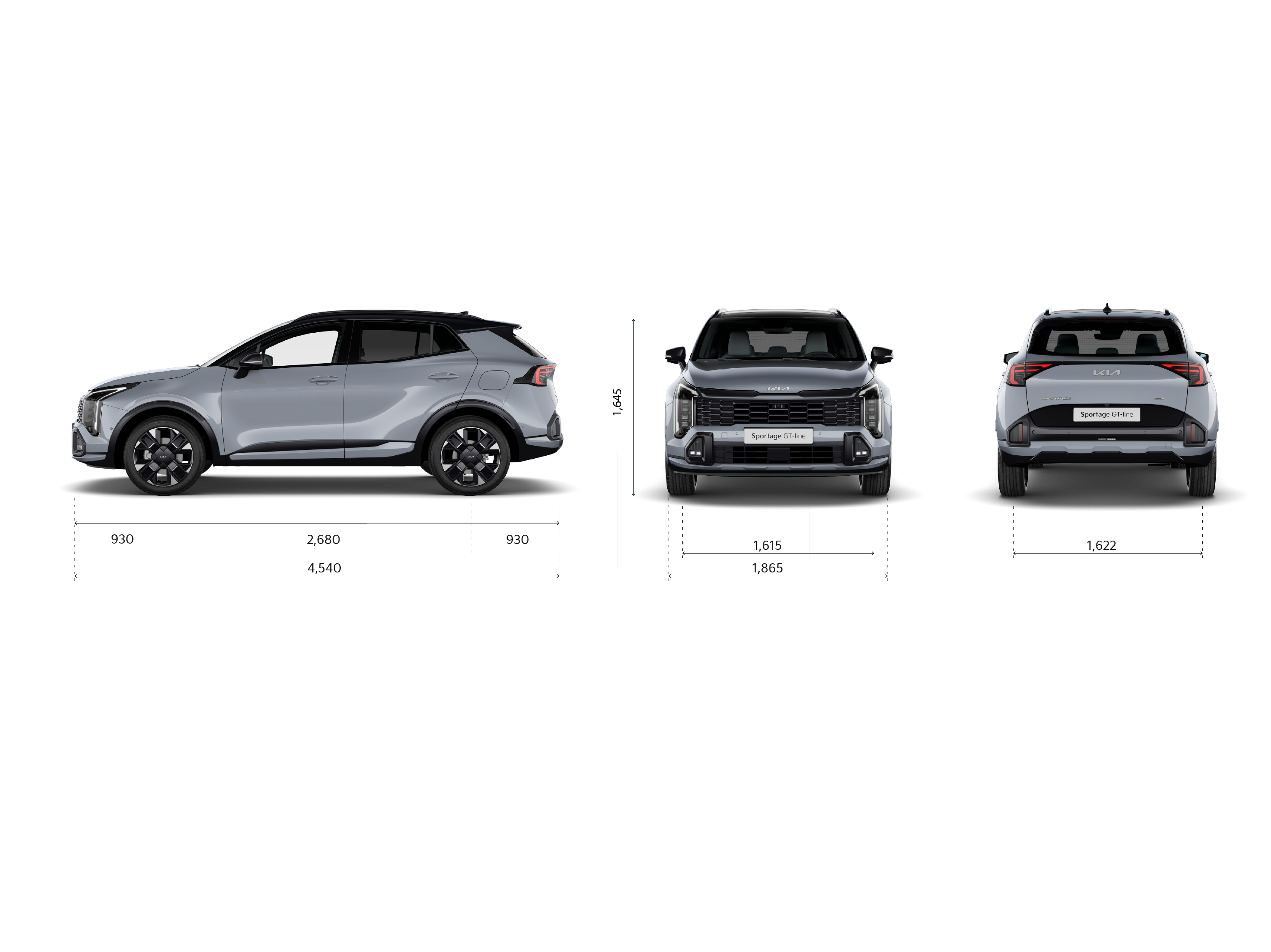 Kia Sportage Dimensions - all