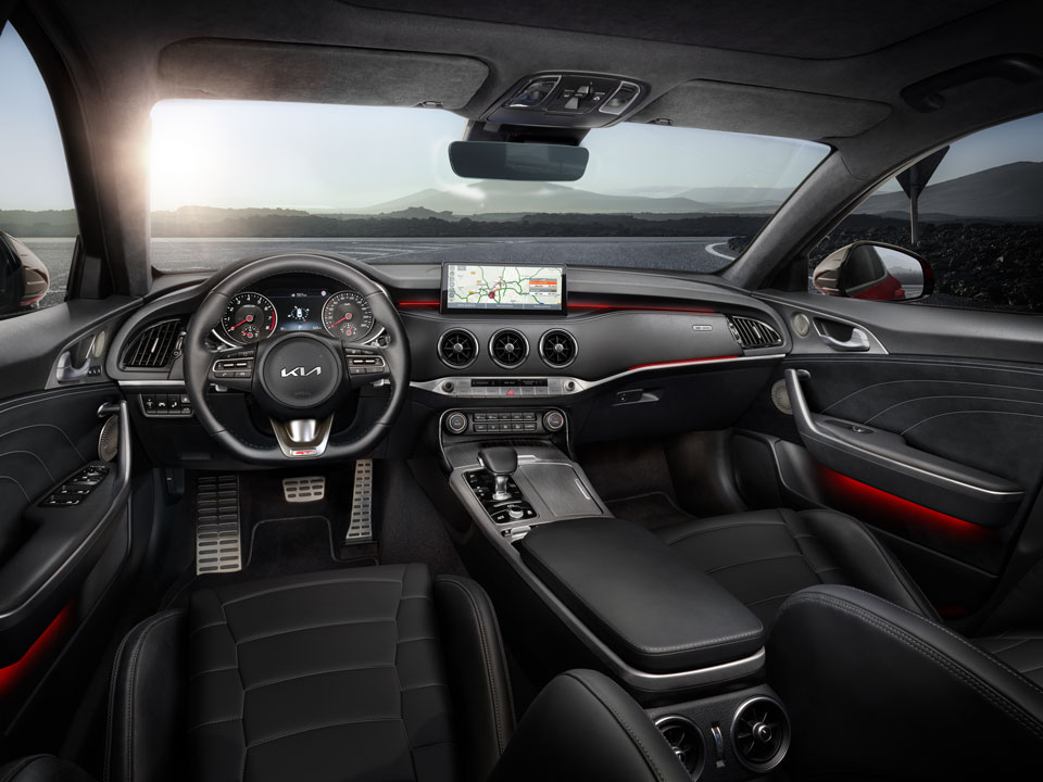 New Kia Stinger GT seats