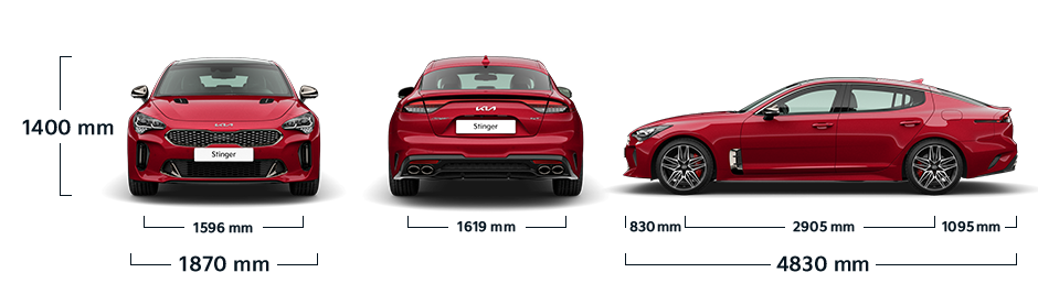 Kia Stinger dimensions