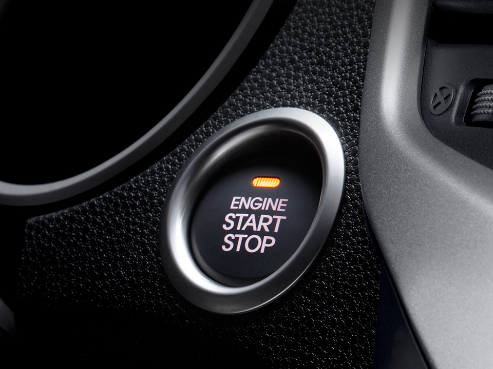 Smart key with start and stop