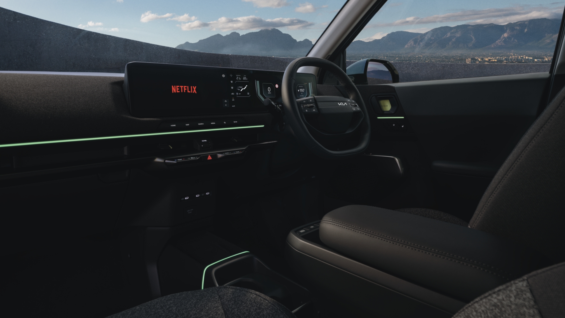 Set the mood with ambient lighting.