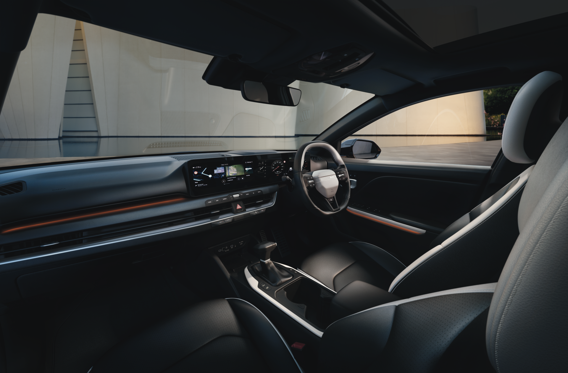 Modern ambience throughout