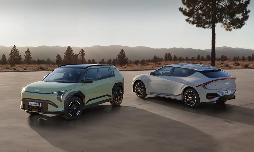 Kia EV3 en EV6 sfeer visual